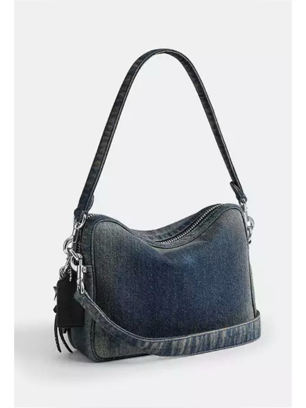 COACH Dakota Crossbody Bag In Regenerative Cotton Denim With Charms - Picture 10 of 10